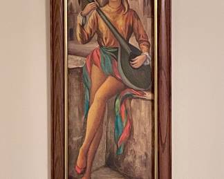 JEAN MAIO HARLEQUIN LUTE GIRL