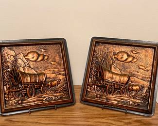 VINTAGE 3D RELIEF WESTERN ART