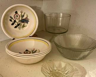 TRIFLE BOWL, VINTAGE POTTERY BOWLS