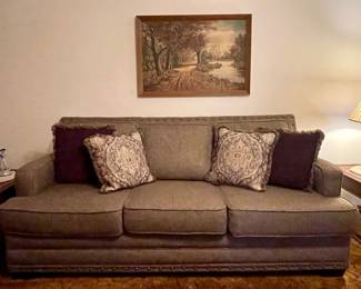 UPHOLSTERED SOFA WITH PILLOWS