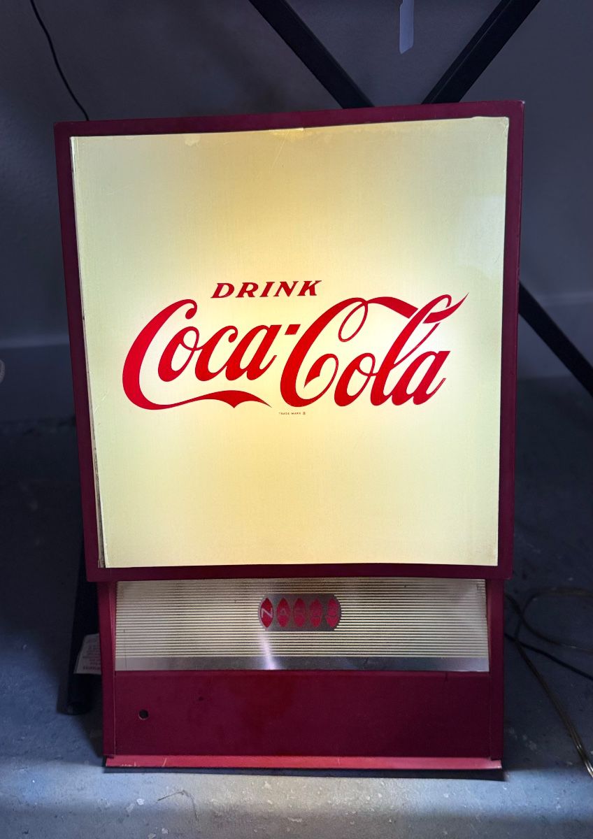 vintage 1960s Coca-Cola lighted commercial soda fountain dispenser