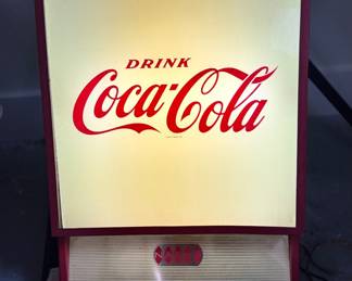 vintage 1960s Coca-Cola lighted commercial soda fountain dispenser