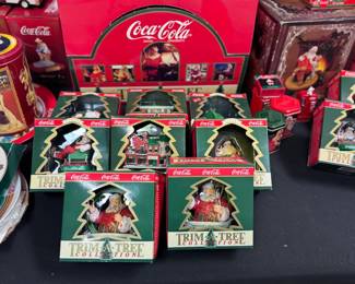 Vintage Christmas Trim A Tree with store displays 