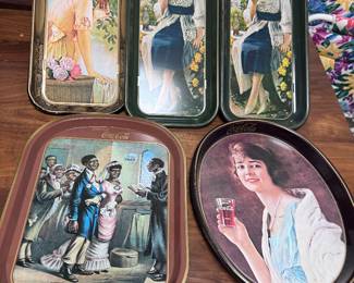 Vintage Coca Cola trays 