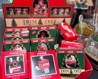 Vintage Christmas Trim A Tree with store displays 