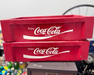 Vintage Coca Cola crates 