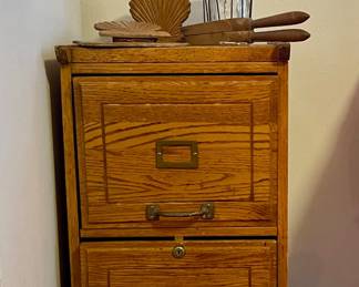 WOOD FILE CABINET