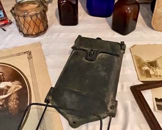 ANTIQUE CAST IRON MAIL BOX