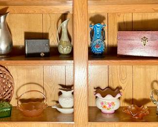 POTTERY, ART GLASS