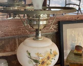 VINTAGE HAND PAINTED LAMP