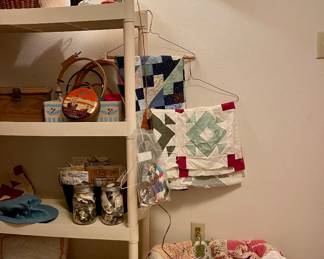 QUILT TOPS, CROCHET, BUTTONS