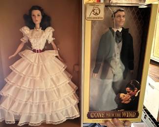 BARBIE - 75th Anniversary Gone With the Wind Scarlett O'Hara - GOLD LABEL!  BRETT BUTTLER 75TH ANNIVERSRY Barbie Collection, BOTH have their original BOX..