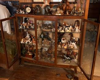  A beautiful 2 door china cabinet w/ 3 shelves, has a key, Holds a lot of your treasures!!!