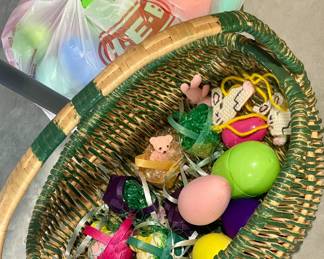 EASTER EGGS, BASKET