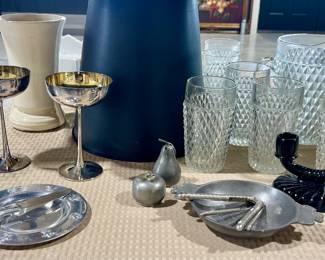 PEWTER SERVING PIECES