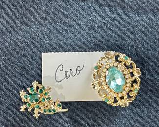 VINTAGE CORO BROOCHES