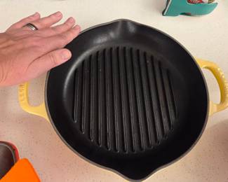 Le Crueset cast iron grill