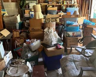 Garage filled with treasures