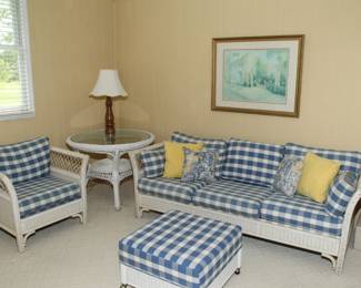 NICE PAINTED WICKER/BAMBOO 
