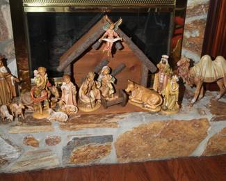 "FONTANINI" NATIVITY (ONE OF MANY THROUGH OUT HOME)