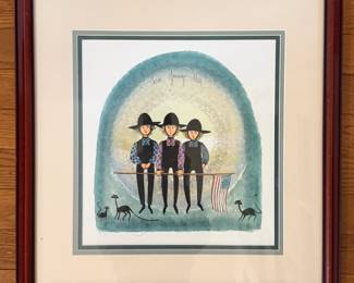 THREE YOUNG MEN P BUCKLEY MOSS