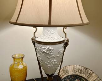 Ormolu Bisque Table Lamp