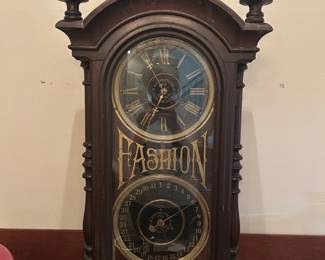 Antique National Calendar Clock Co. "Fashion" Clock