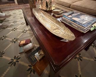 Large Hammered Brass Tray