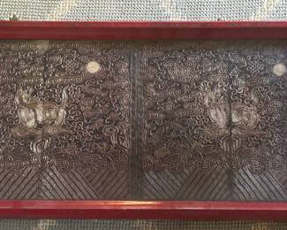 Antique Chinbese Quing Dynasty Rank Badge Buzi