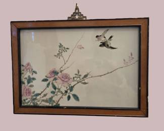 19th century Chinese porcelain plaque