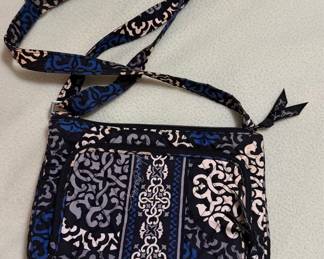 Vera Bradley Crossbody Bag - Canterbury Cobalt Pattern