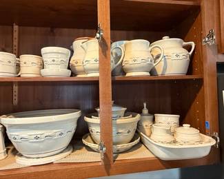 Longaberger Woven Traditions Classic Blue Stoneware