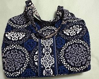 Vera Bradley Canterbury Cobalt Quilted Tote Bag