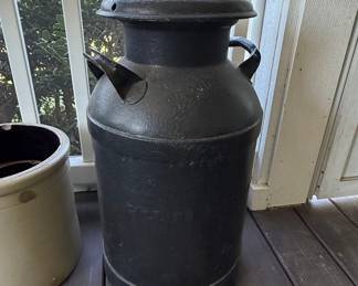 Vintage Steel Milk Can - Sun Beam Dairy, Keokuk, IA