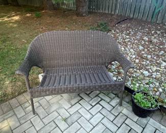 Wicker Loveseat