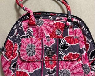 Vera Bradley Cherry Blossom Floral Bowler Bag