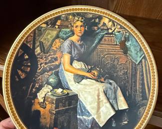 Norman Rockwell "Dreaming in the Attic" Collector Plate