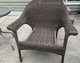 Resin Wicker Patio Armchair