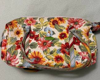 Longaberger Floral Fabric Tote Bag