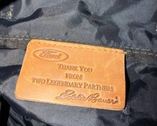 Eddie Bauer Ford Edition Canvas and Leather Duffel Bag