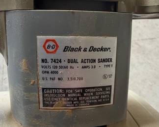 Black & Decker Dual Action Sander No. 7424