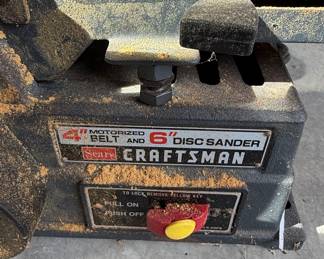 Vintage Sears Craftsman 4-Inch Belt and 6-Inch Disc Sander