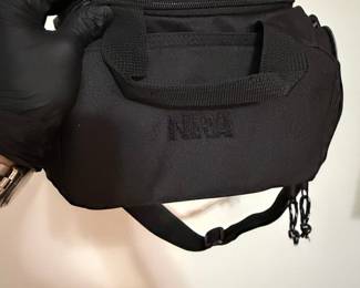 NRA National Rifle Association Duffel Bag Gun Travel Tool Black Logo Embroidery