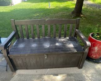 Keter Eden 70 Gallon Outdoor Storage Bench