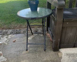 Folding Patio Accent Table