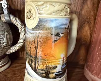 Miller Ducks Unlimited Terry Redlin "The Sharing Season" Beer Stein 1996