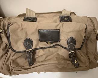 Eddie Bauer Ford Edition Canvas and Leather Duffel Bag