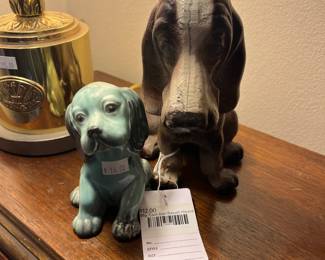 Vtg. Cast-Iron Basset Hound