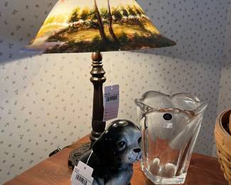 Reverse Painted Table Lamp