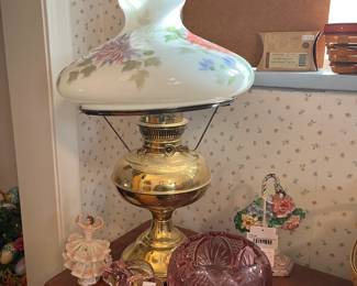 Vtg Lamp, Misc Decor